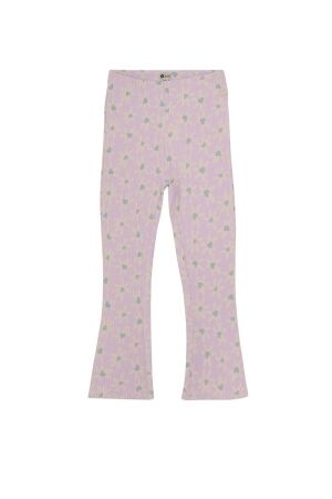 Daily7 Flared Flower Rib pants 6058 Dusty Lilac
