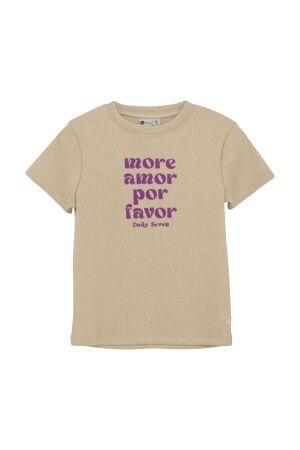 Daily7 T-shirt Glitter 2227 Latte Sand
