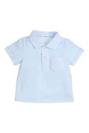 Gymp Aerobic Polo LB-W Light Blue - White