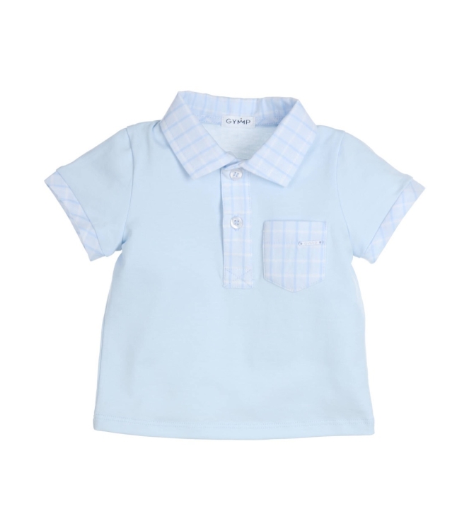Gymp shirts LB-W Light Blue - White 353-4137-20