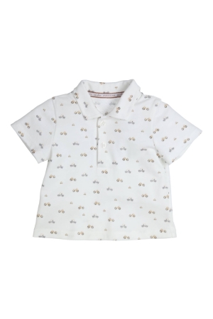 Gymp Smart Polo W-BG White - Beige