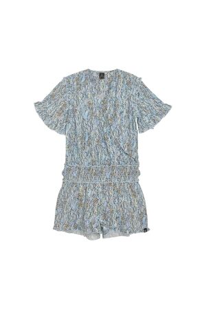Indian Blue Jeans Playsuit Allover Print 7016 Blue Glow