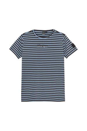 Indian Blue Jeans T-shirt Stripe 7547 Blue Bell